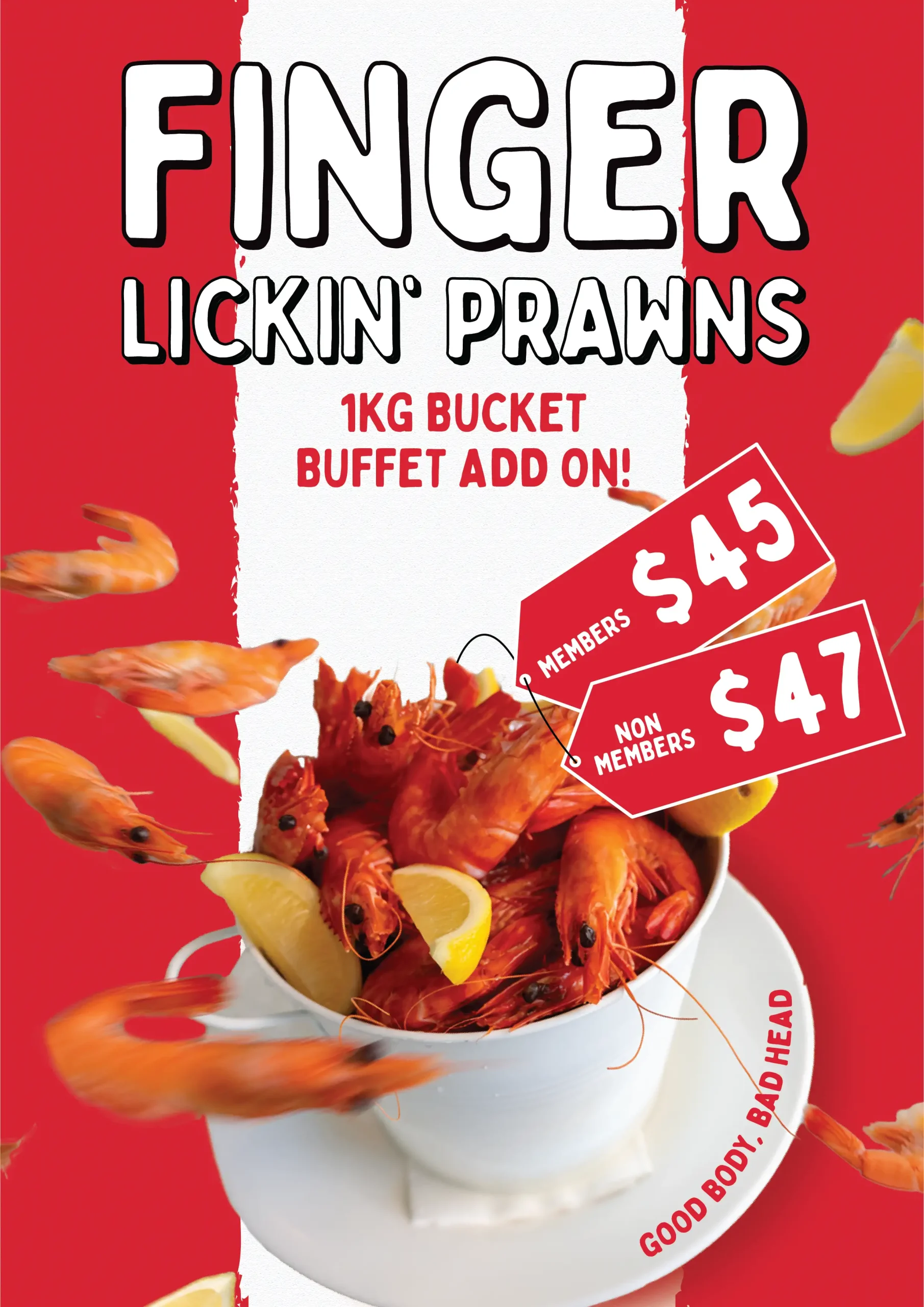 Get into the festive spirit with some Aussie prawns goodness. Finger lickin delicious!