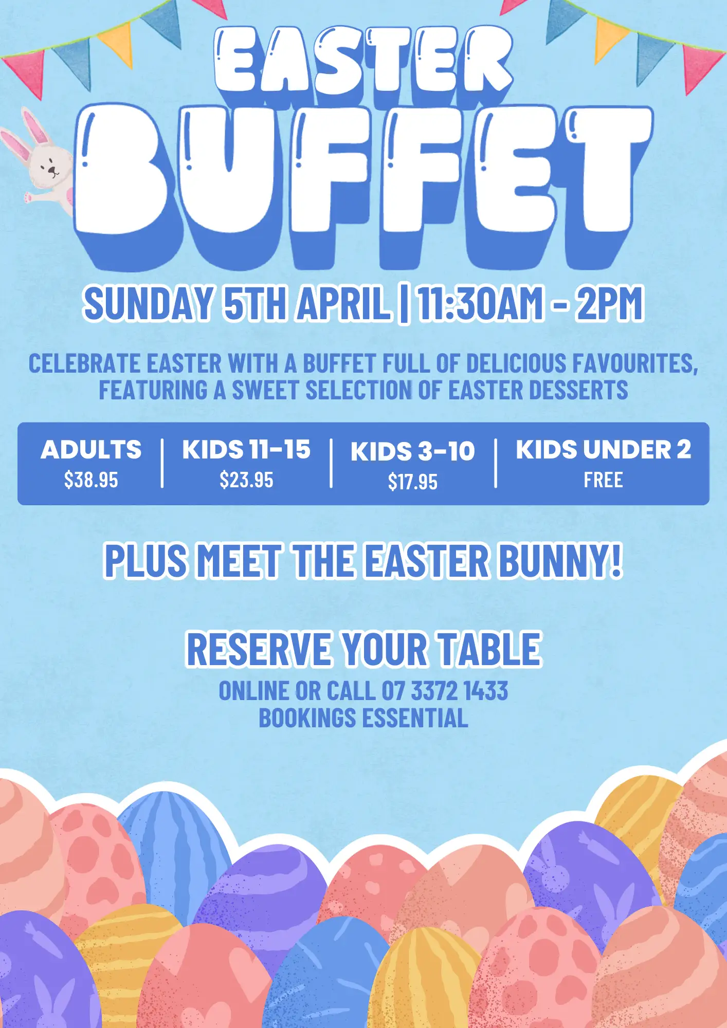 Celebrate Easter Sunday with a Buffet