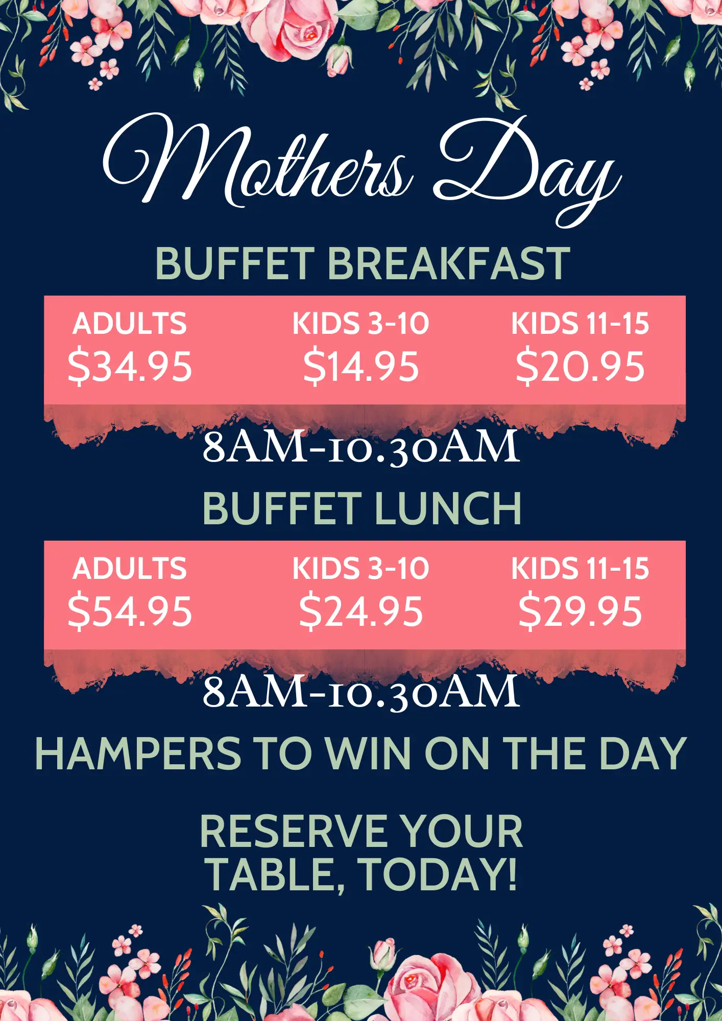 Mother’s Day Buffet Celebration